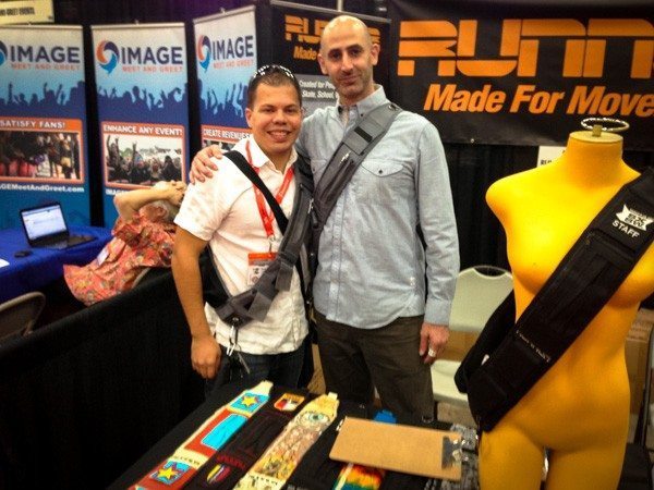 Raúl with Andrew Founder of Runnur at Booth during #SXSW 2013
