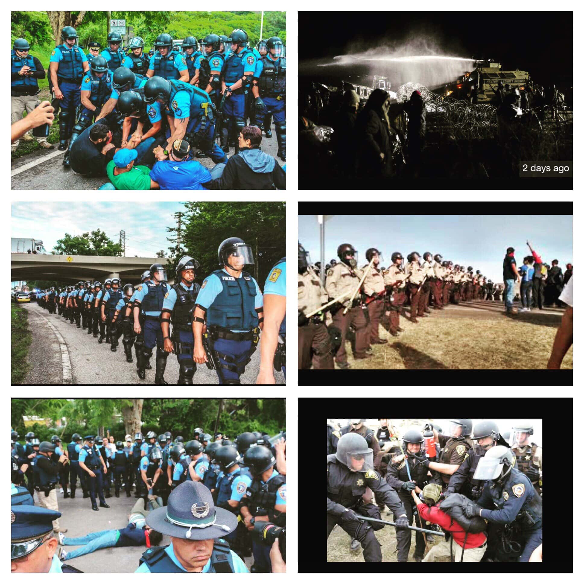 Images of Tallaboa Protest Compared to NO DAPL. 