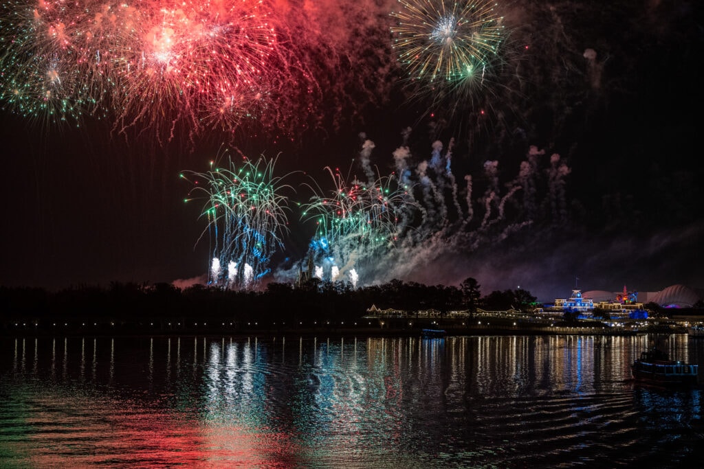 Magic Kingdom Fireworks from Big Pine Key Building at Disney's Grand Floridian Resort and Spa