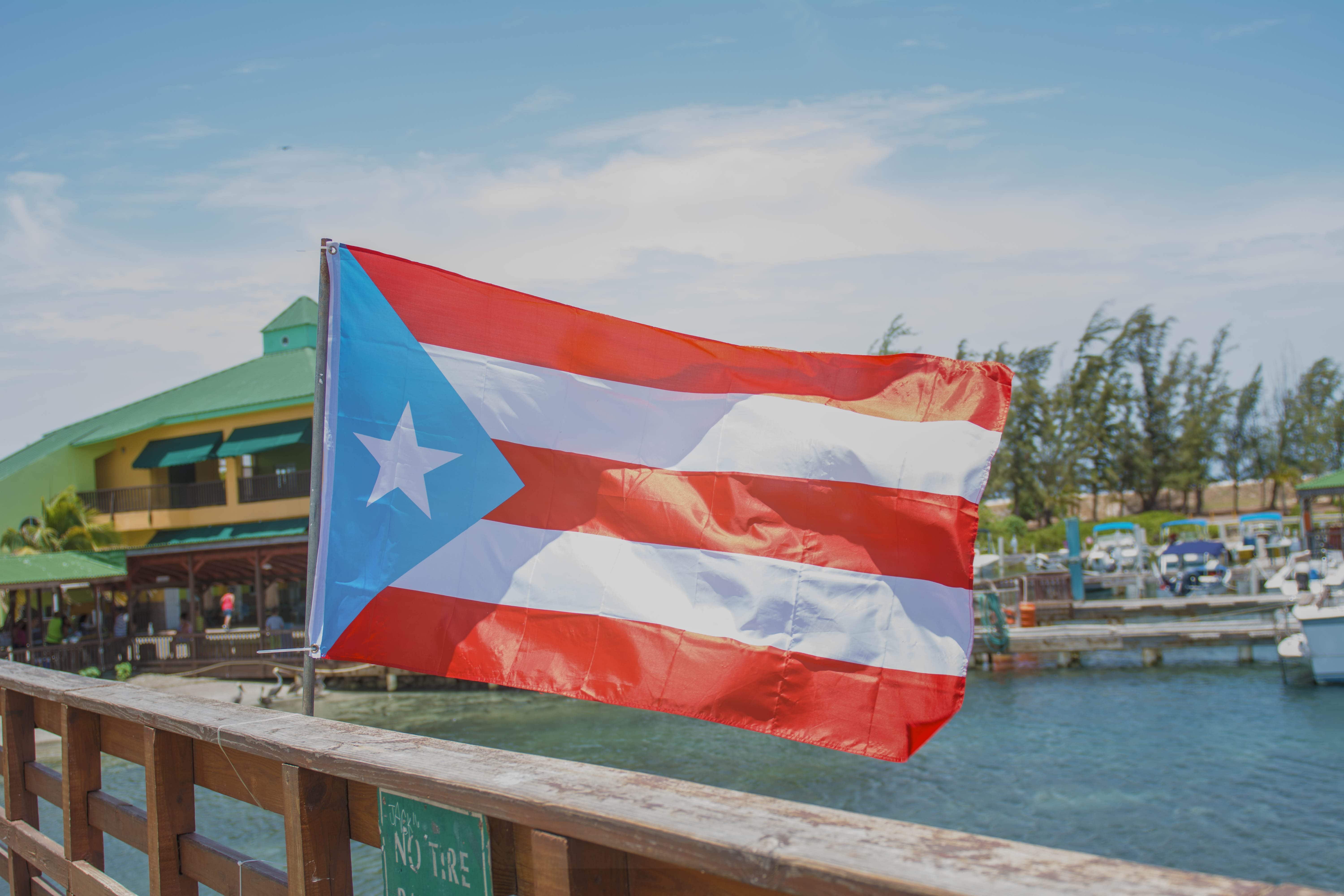 Bandera de Puerto Rico en la Guancha
