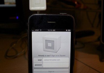 Here's a basic shot of the Reader connected to the iPhone. It's approximately 1.5x the thickness of the iPhone 3G.