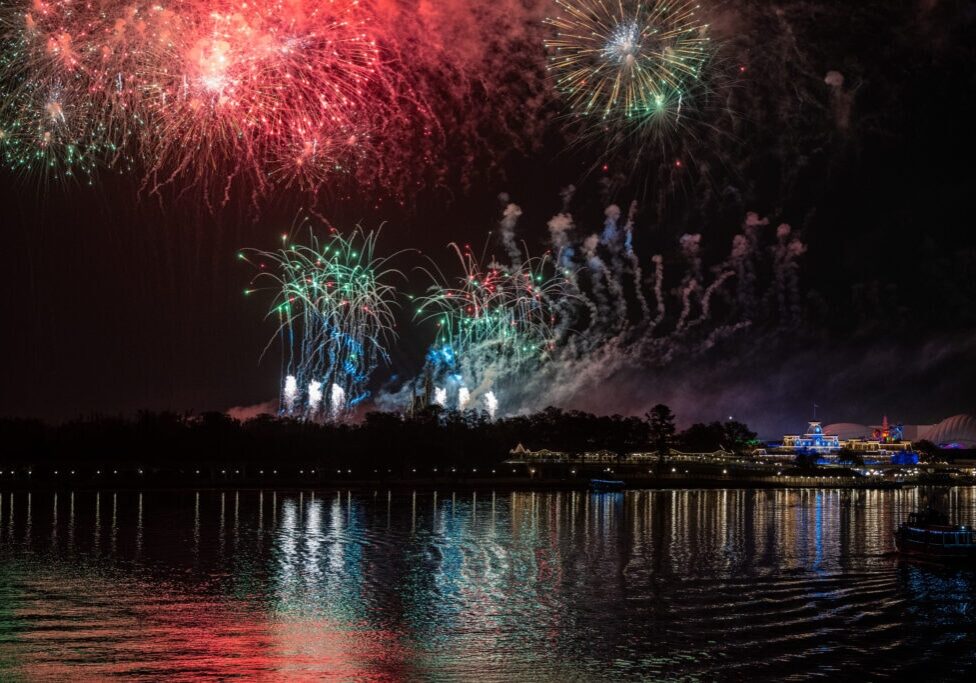 Magic Kingdom Fireworks from Big Pine Key Building at Disney's Grand Floridian Resort and Spa