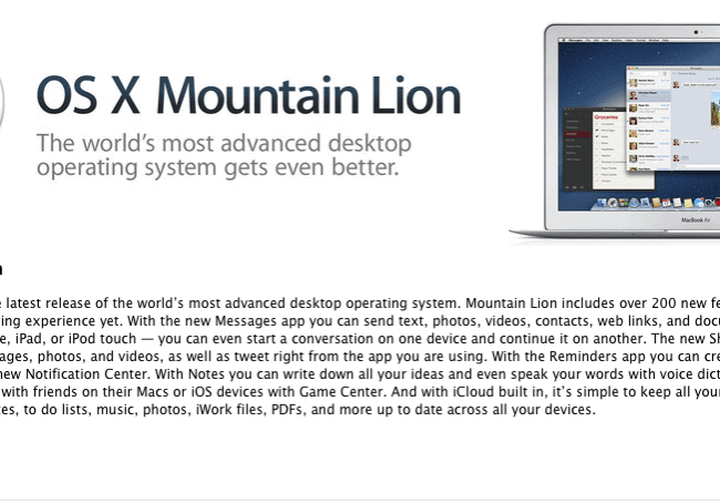 Mountain Lion Upgrade