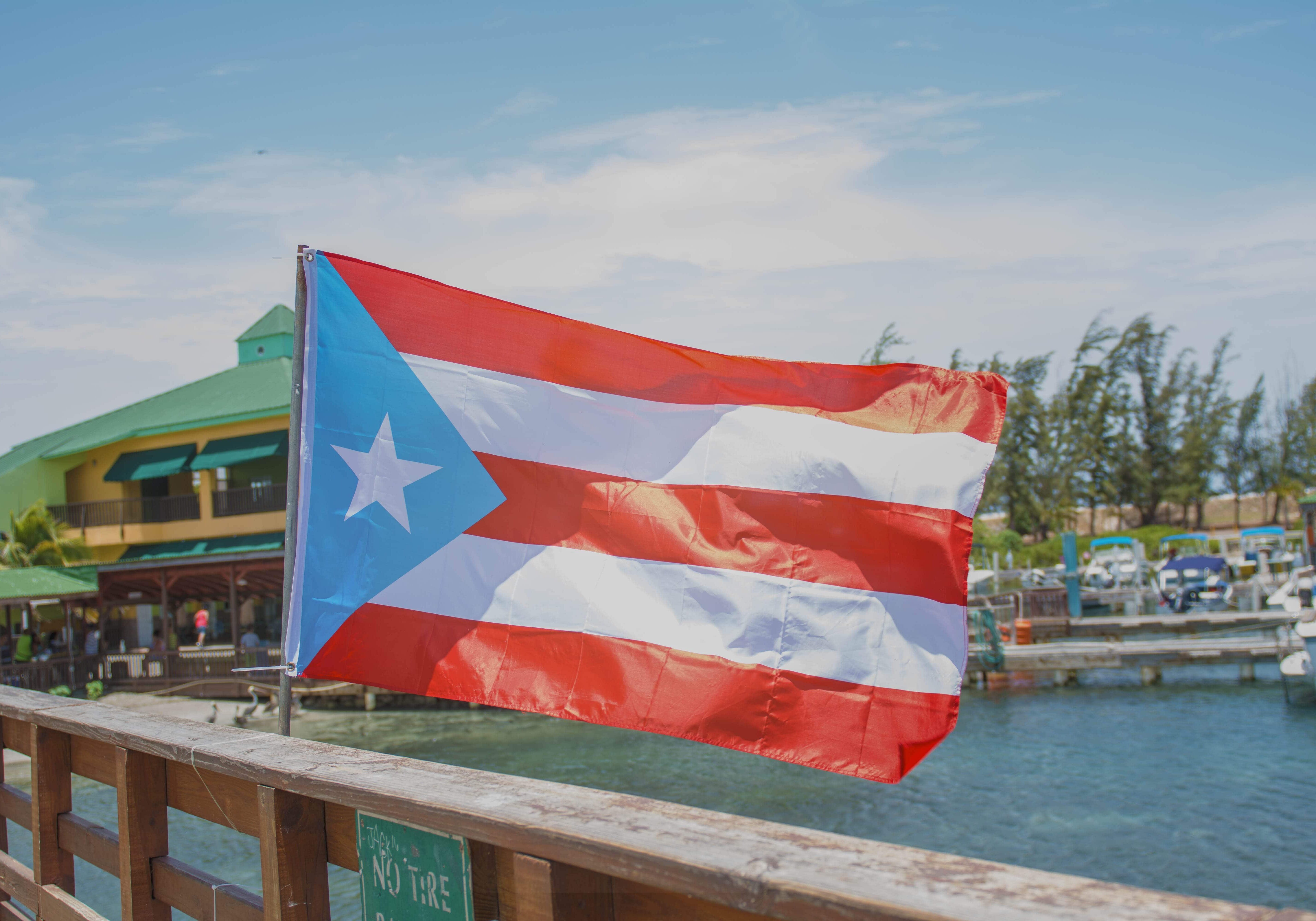 Bandera de Puerto Rico en la Guancha