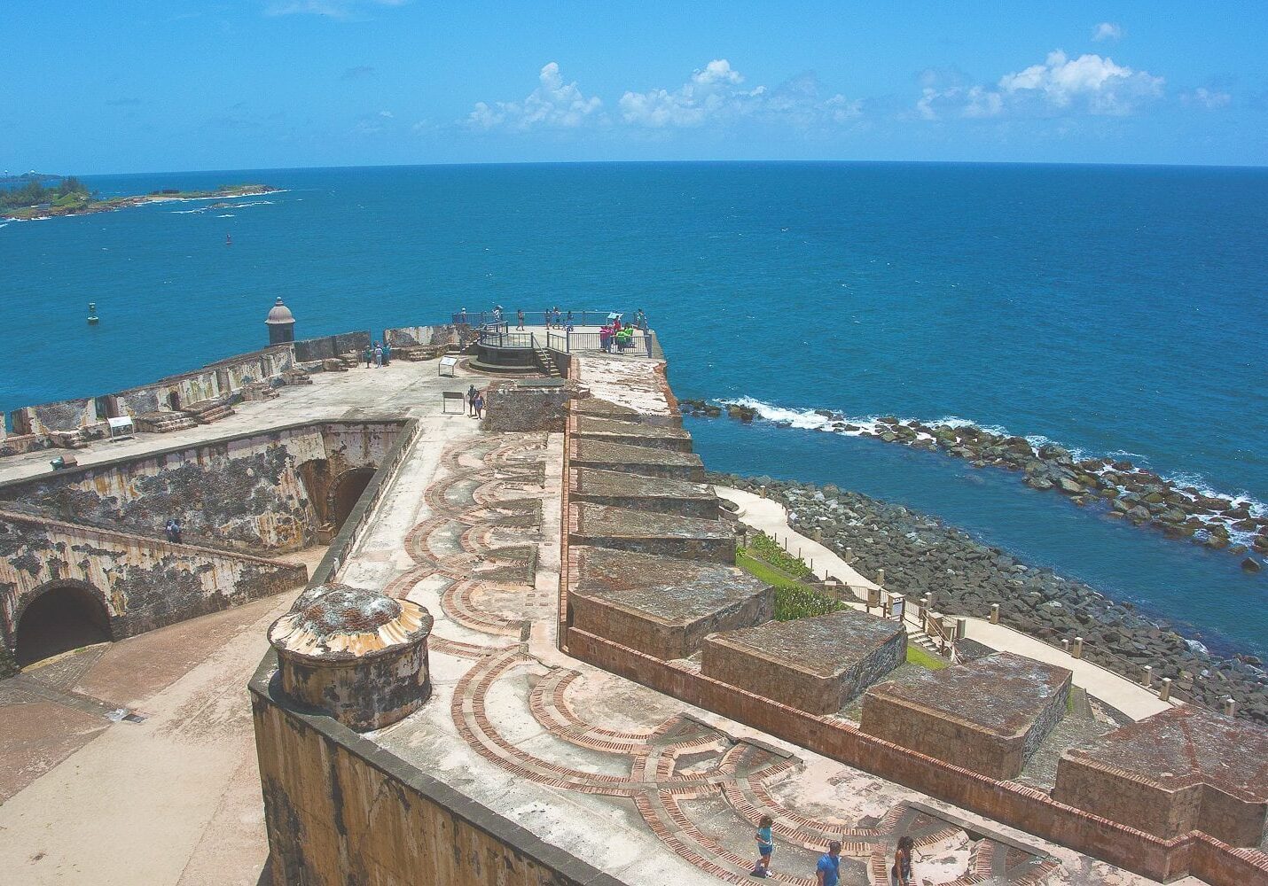 North and Ocean Facing side of El Morro Fort. My great-great-grandfather was held as a political prisoner here 1887. He was fighting for the same colonial issues we have now in 2016. I only hope my daughter gets to experience the Independence of my Island.
