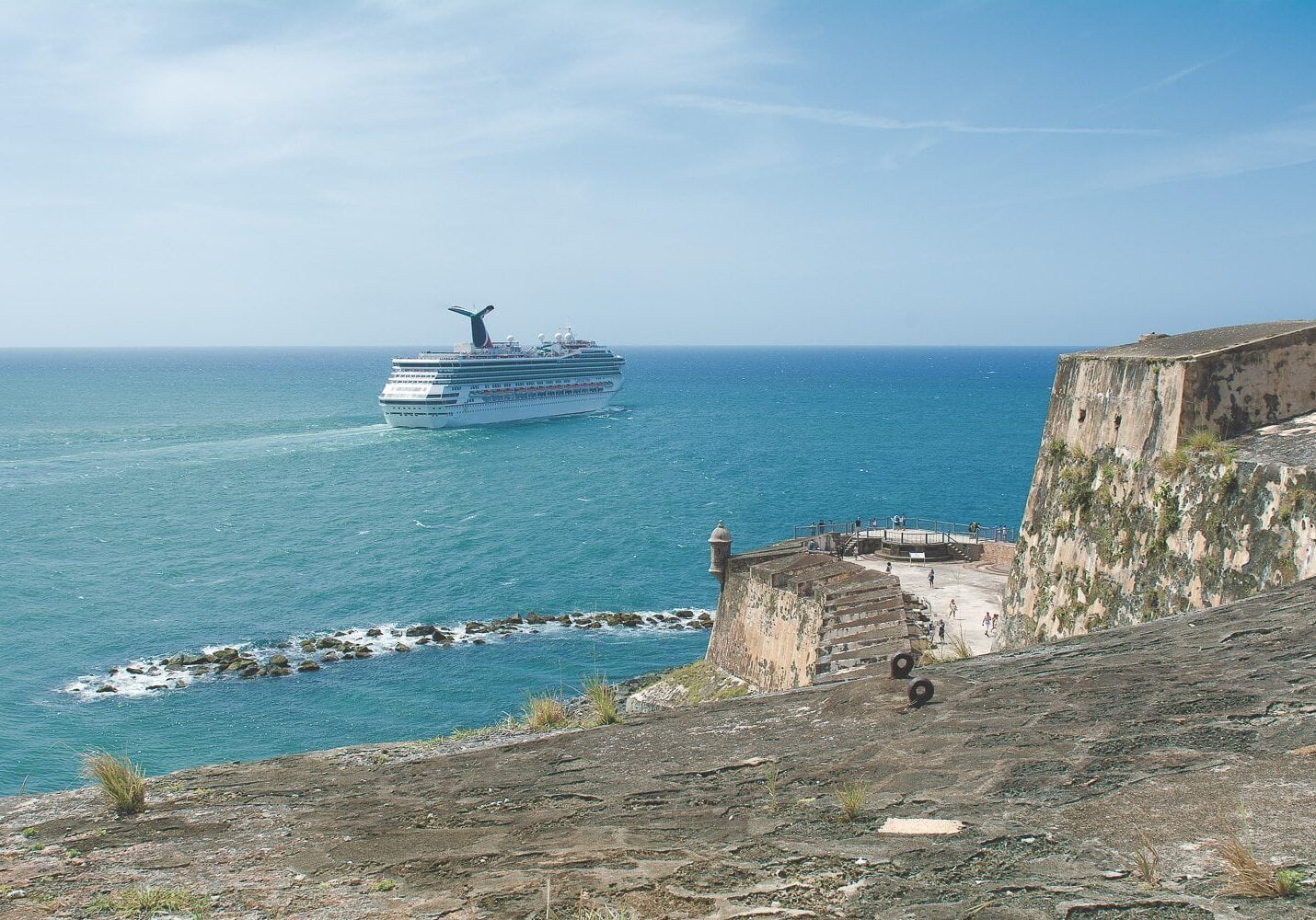 Cruise Ship Leaving San Juan Bay