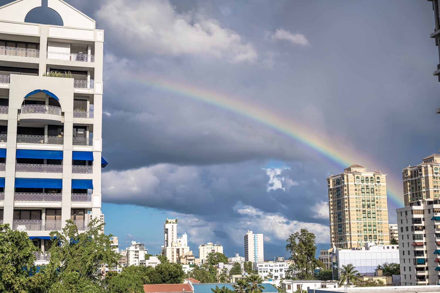 Rainbow over San Juan’s Condado Neighborhood