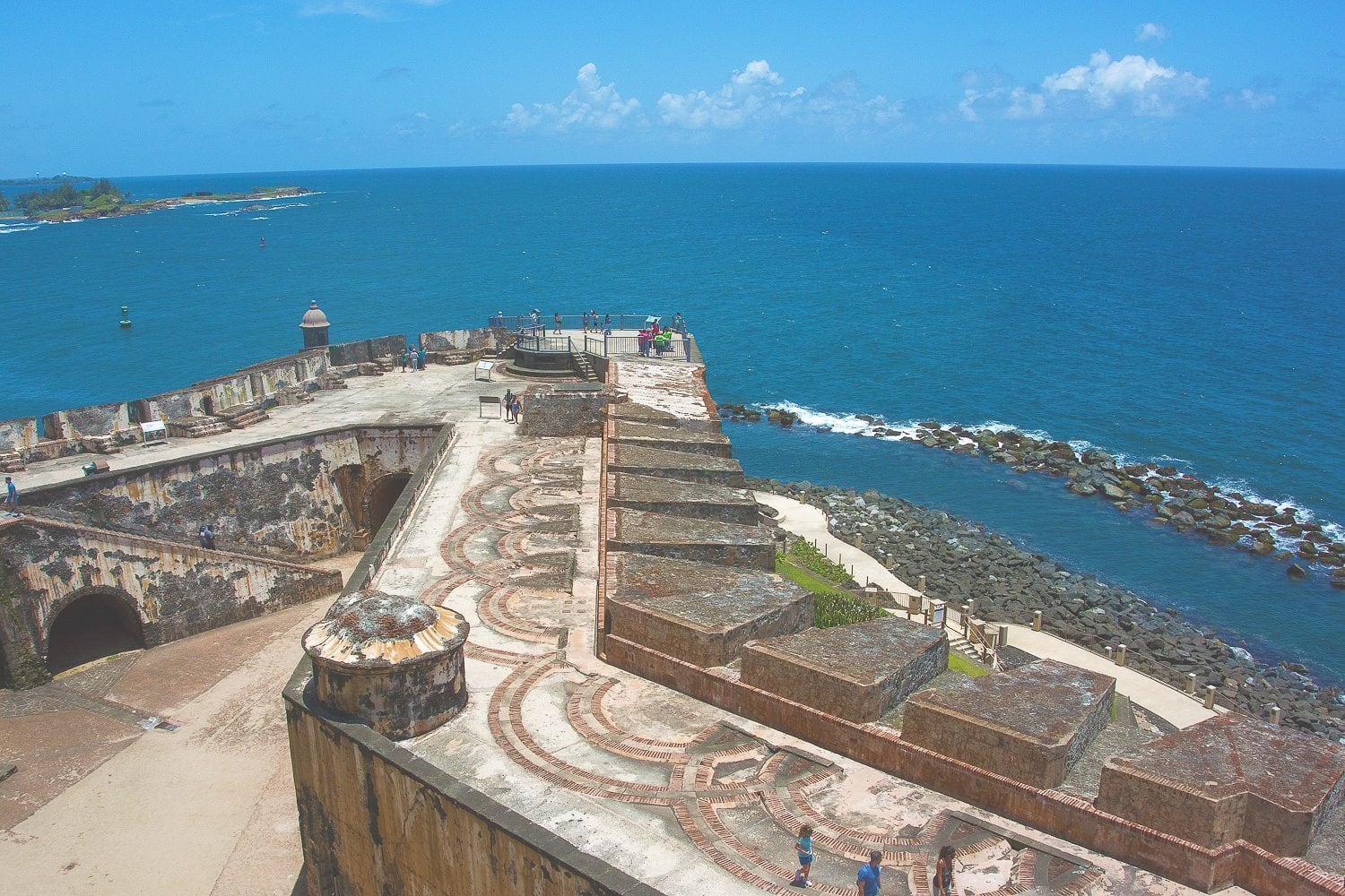 North and Ocean Facing side of El Morro Fort. My great-great-grandfather was held as a political prisoner here 1887. He was fighting for the same colonial issues we have now in 2016. I only hope my daughter gets to experience the Independence of my Island.
