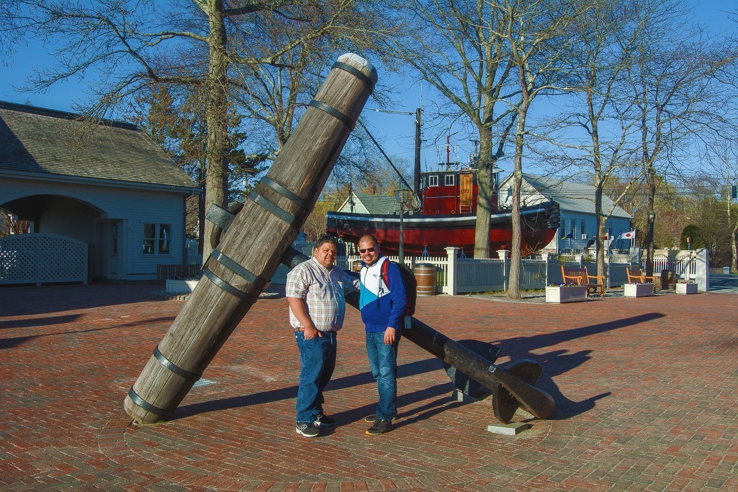 My brother Javier and I at Mystic Seaport.